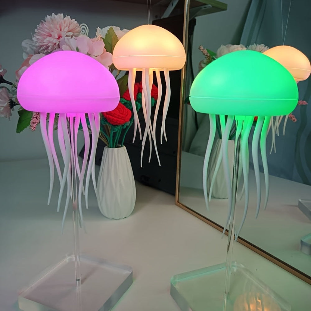 Modern Jellyfish-Inspired Table Lamp with Soft Ambient Light – Adjustable LED Design 12