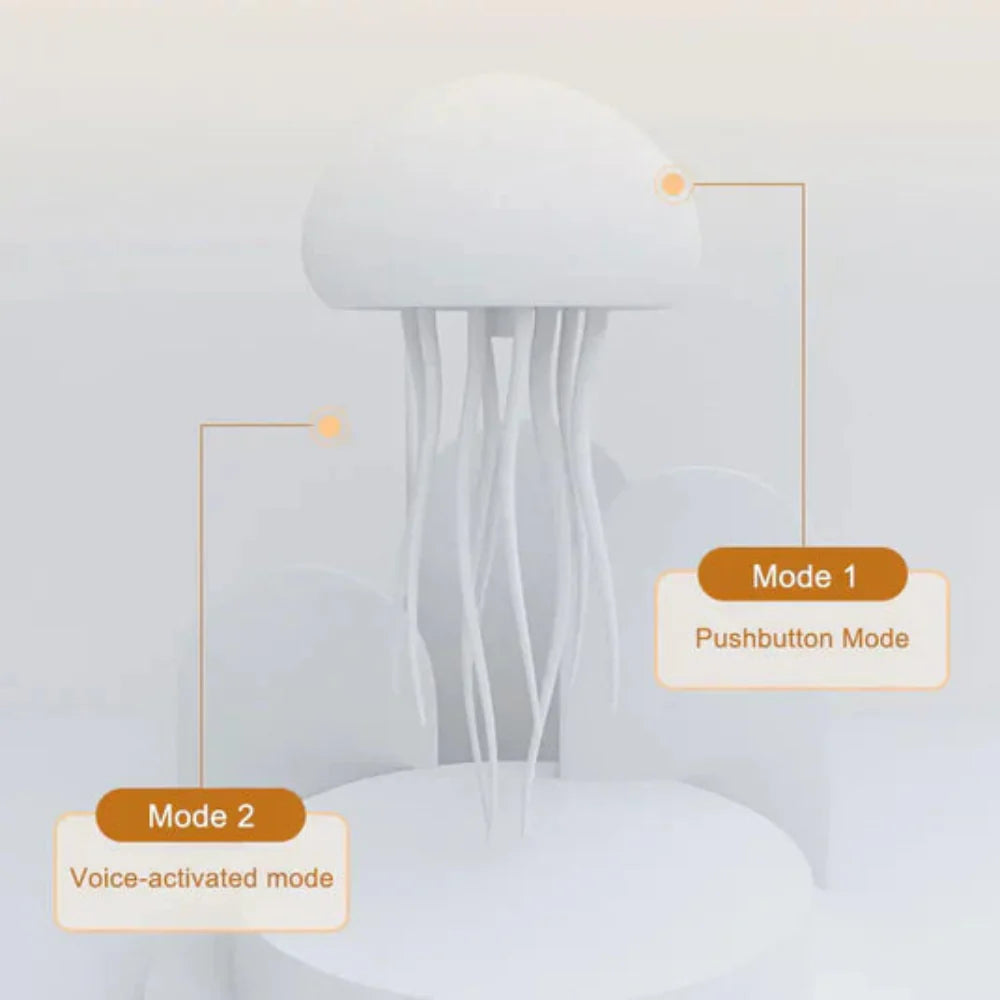 Modern Jellyfish-Inspired Table Lamp with Soft Ambient Light – Adjustable LED Design 14