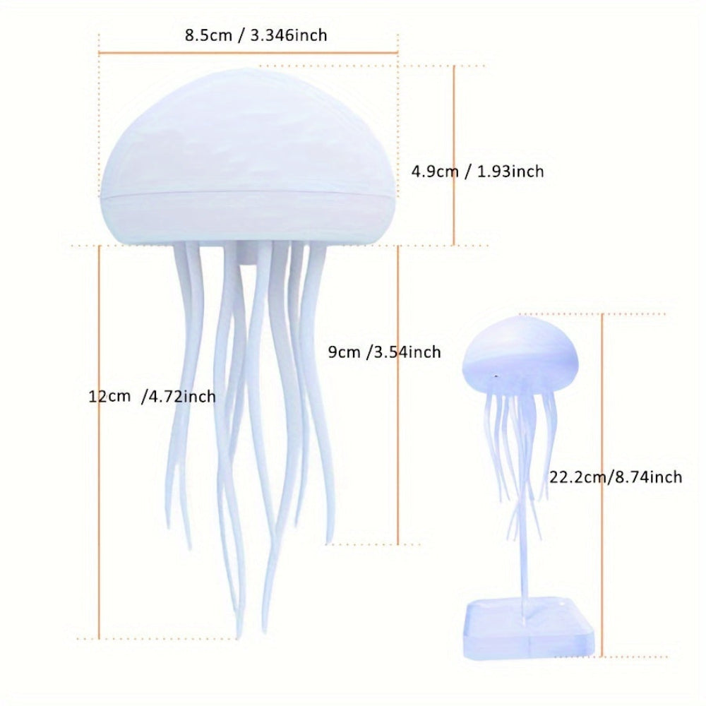 Modern Jellyfish-Inspired Table Lamp with Soft Ambient Light – Adjustable LED Design 15