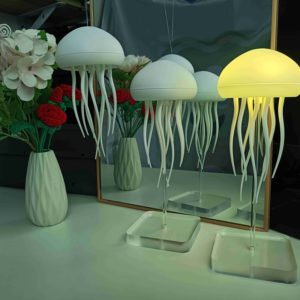 Modern Jellyfish-Inspired Table Lamp with Soft Ambient Light – Adjustable LED Design 9