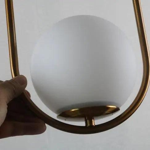 Nordic Pendant Light with Adjustable Cable and E27 Bulb – Brushed Gold Finish 6