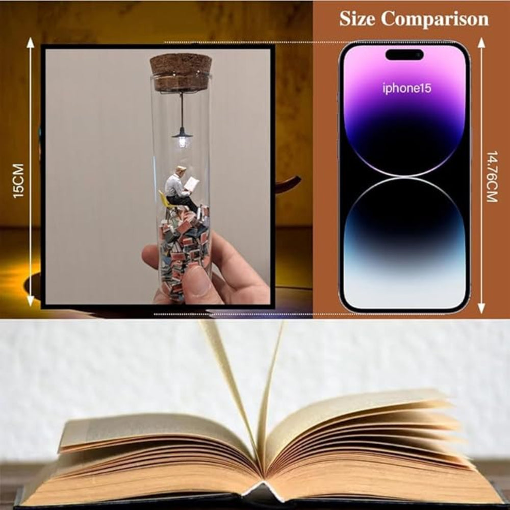 MiniVerse Tubes - Handcrafted Sci-Fi Dioramas in Glass Test Tubes for Book Lovers 5