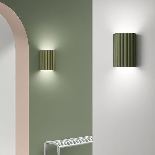 Modern Minimalist Wall Light with Colorful Accents – Elegant Aluminum Design 1
