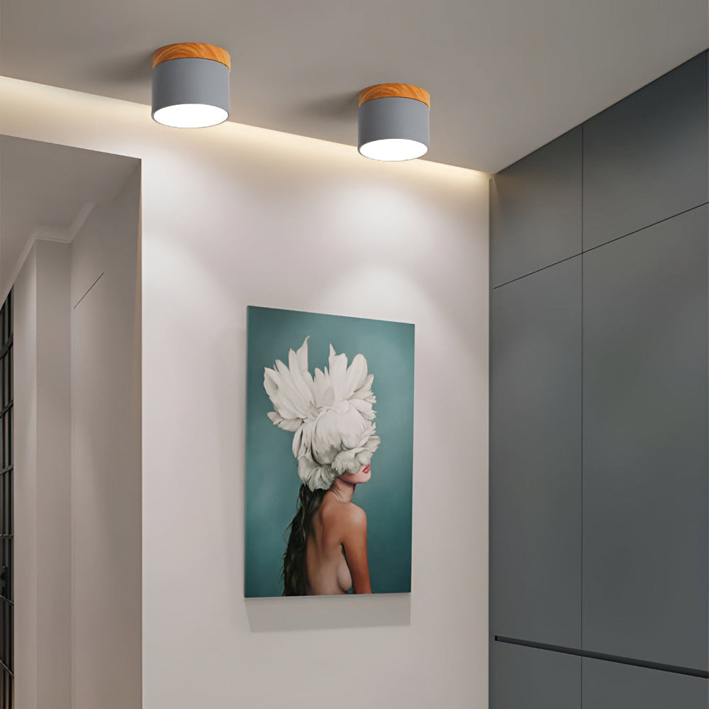 Zeitgenössische Flush Mount LED-Deckenleuchte - Sanfte Beleuchtung mit nordischem Design