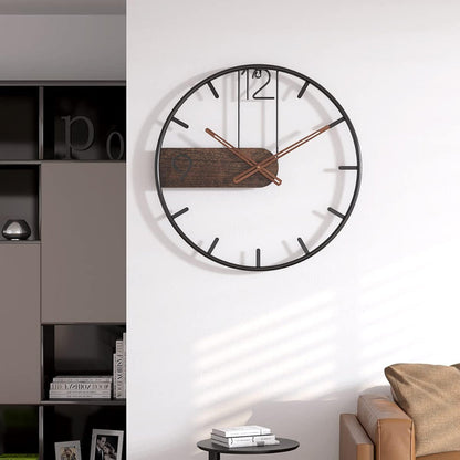 Modern Metal Wall Clock with Minimalist Design – 40 cm Silent Quartz Timepiece 5