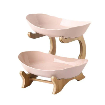 Modern Bamboo Fruit Basket with Removable Trays – 2 or 3 Tier Design for Kitchen Organization 13