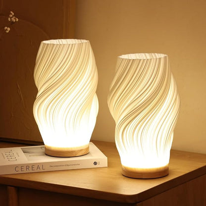 Modern Wave Table Lamp with Adjustable Brightness – Sculptural LED Light for Home and Office 1