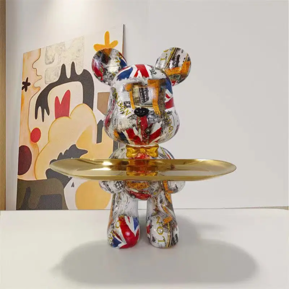 Modern Bear Figurine – Contemporary Art Sculpture in Durable Resin for Home and Office Decor 2