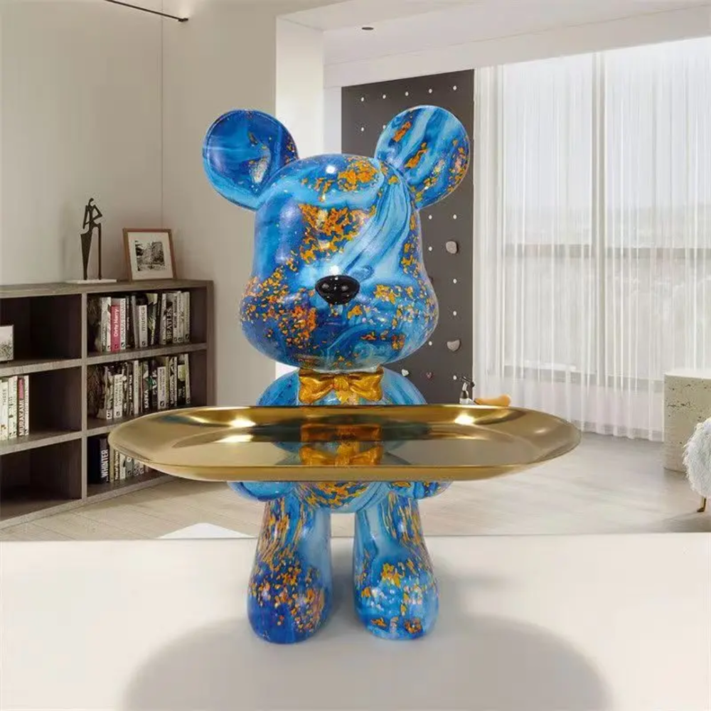 Modern Bear Figurine – Contemporary Art Sculpture in Durable Resin for Home and Office Decor 3