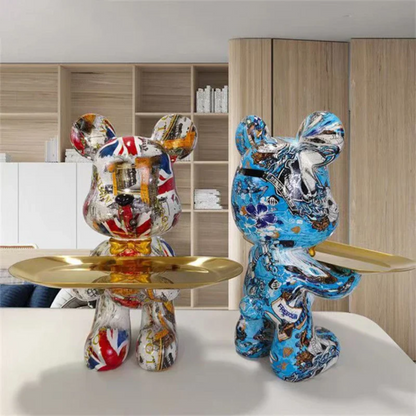 Modern Bear Figurine – Contemporary Art Sculpture in Durable Resin for Home and Office Decor 5