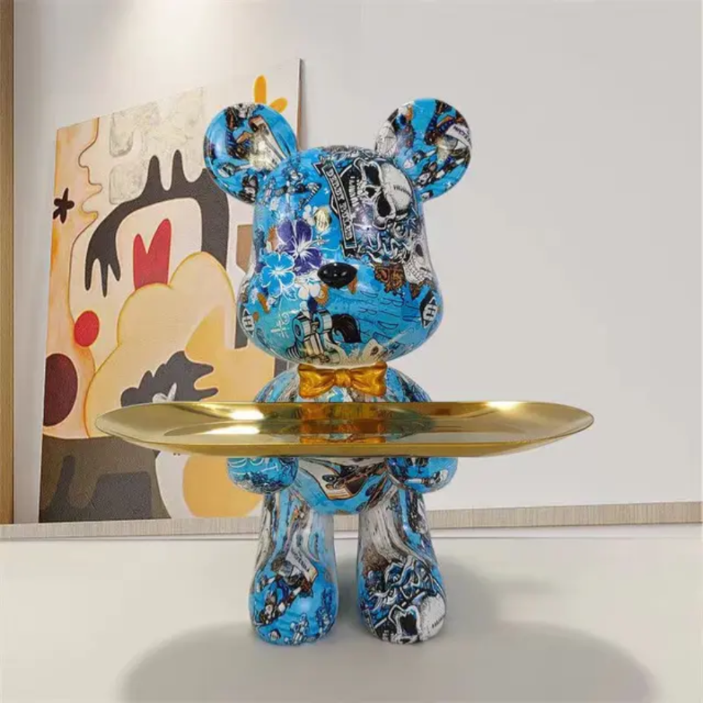 Modern Bear Figurine – Contemporary Art Sculpture in Durable Resin for Home and Office Decor 6