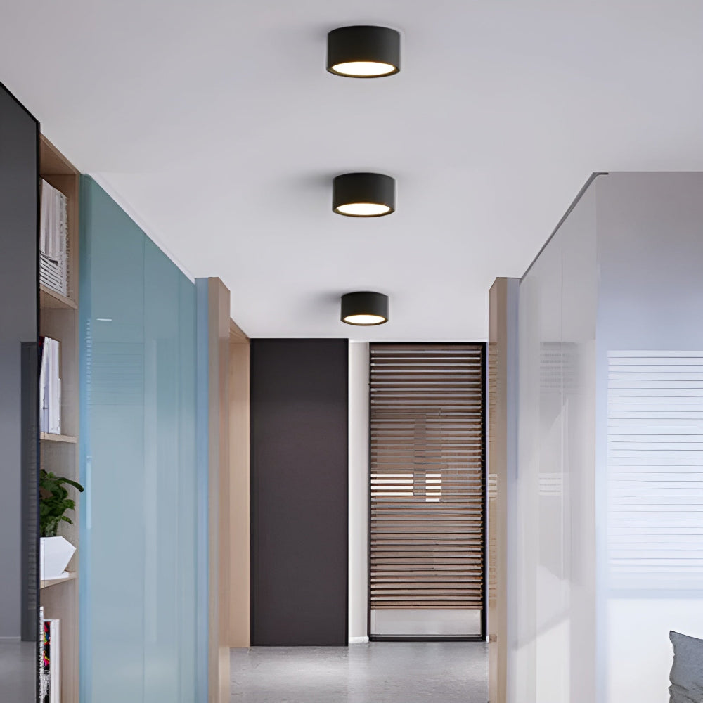 Zeitgenössische Flush Mount LED-Deckenleuchte - Sanfte Beleuchtung mit nordischem Design