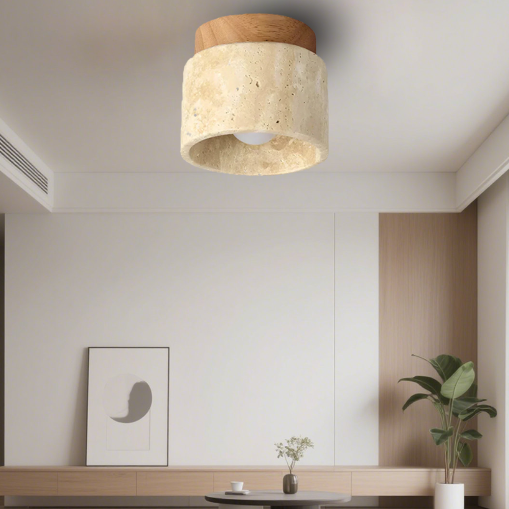 Modern Cream Ceiling Light Fixture – Artistic Design for Living Room and Bedroom 10