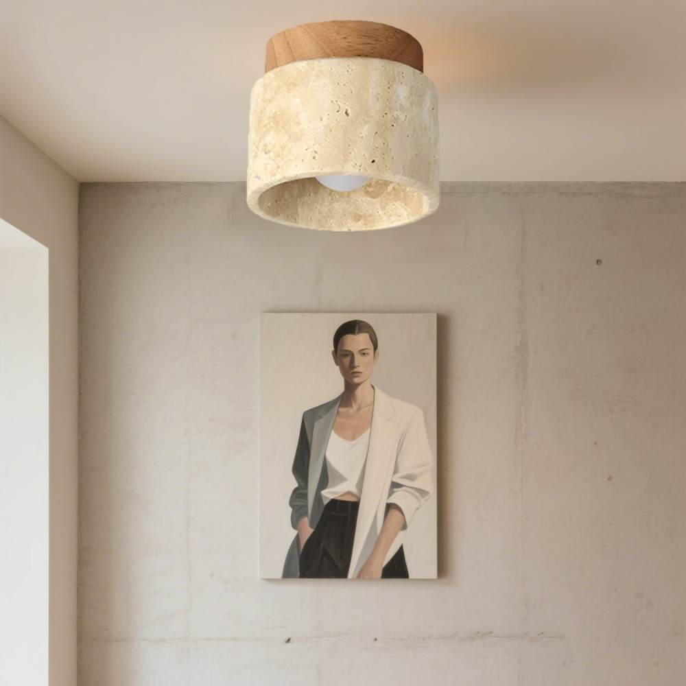 Modern Cream Ceiling Light Fixture – Artistic Design for Living Room and Bedroom 5