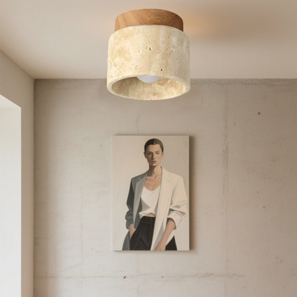 Modern Cream Ceiling Light Fixture – Artistic Design for Living Room and Bedroom 5
