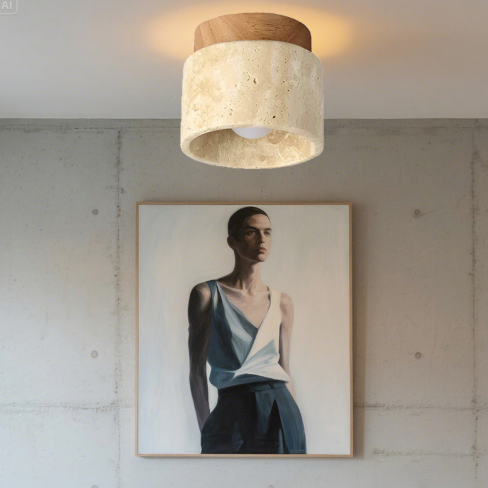 Modern Cream Ceiling Light Fixture – Artistic Design for Living Room and Bedroom 6