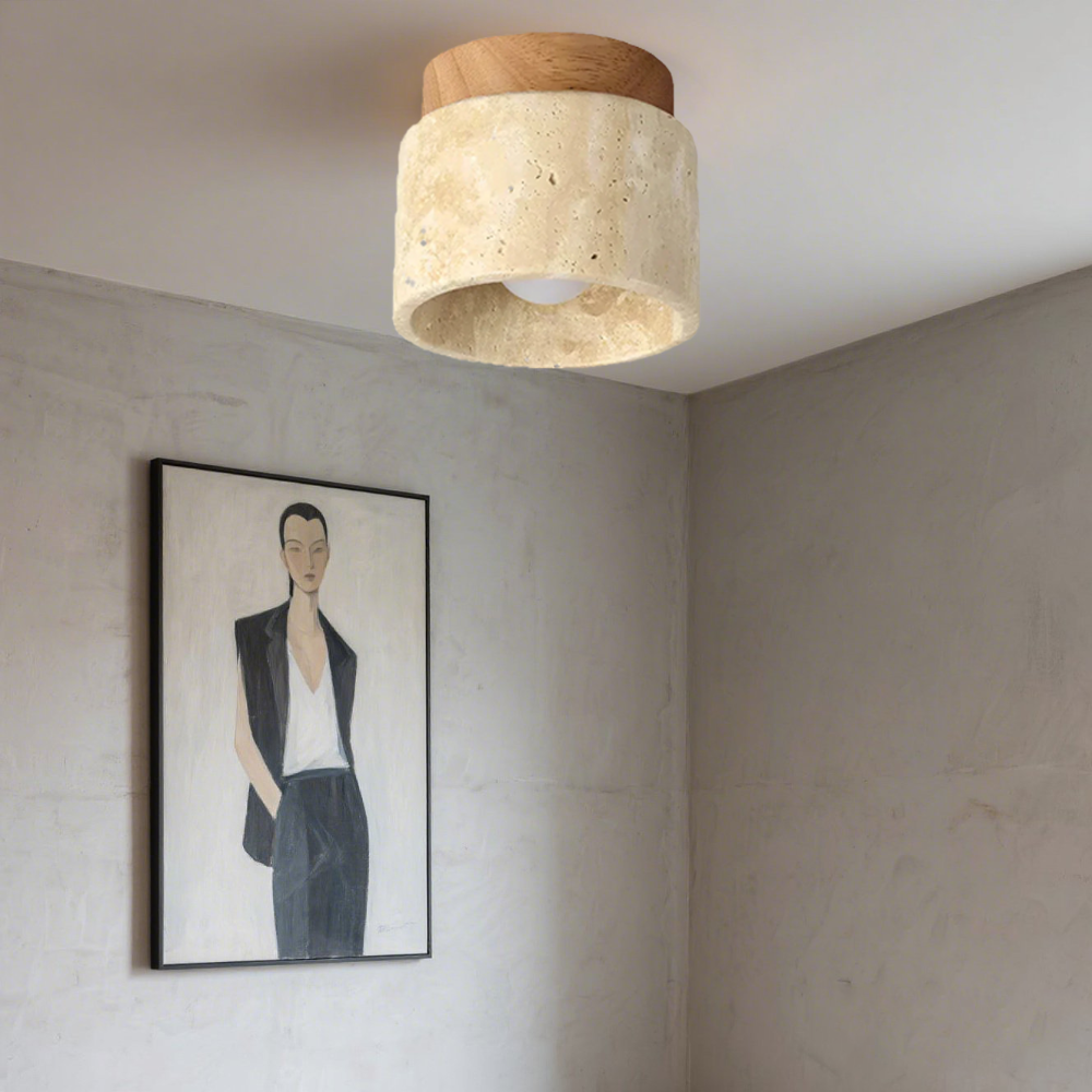 Modern Cream Ceiling Light Fixture – Artistic Design for Living Room and Bedroom 7