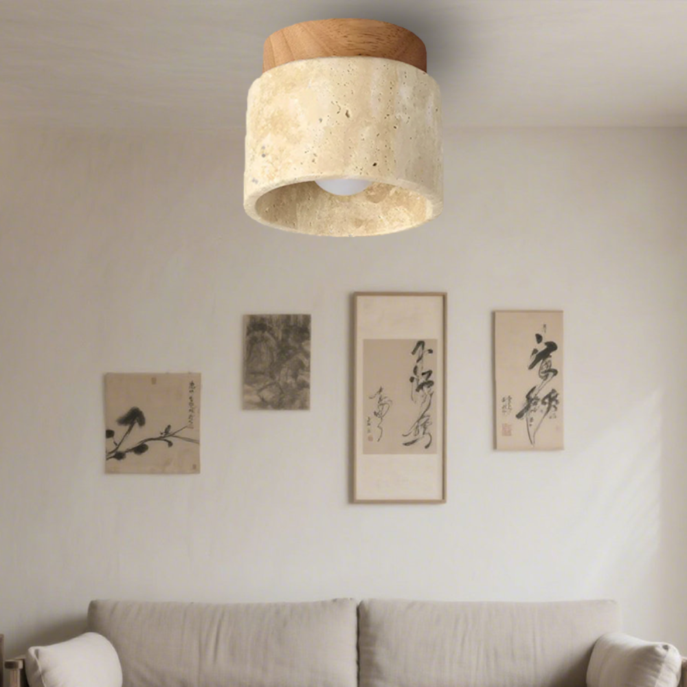 Modern Cream Ceiling Light Fixture – Artistic Design for Living Room and Bedroom 9