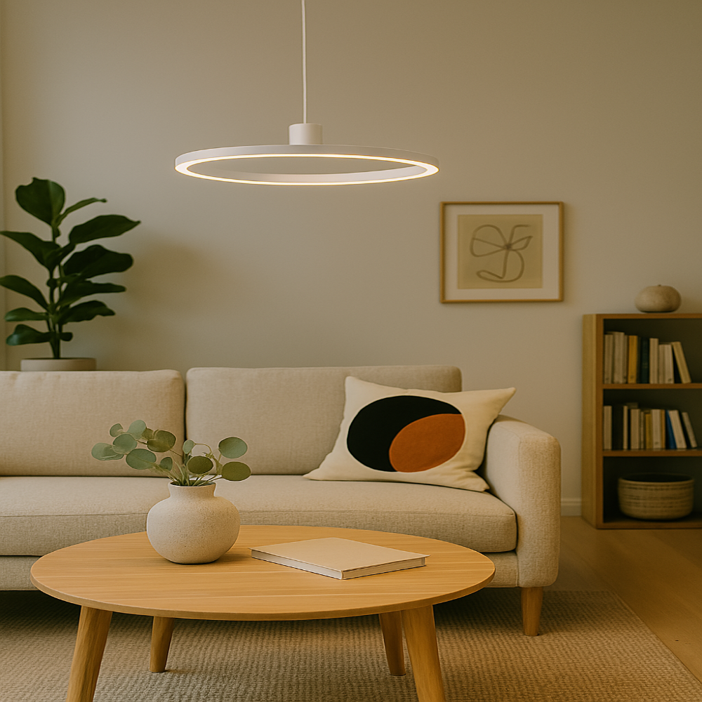 Modern Dimmable LED Ring Pendant Light – Stylish and Energy Efficient for Home and Office 5
