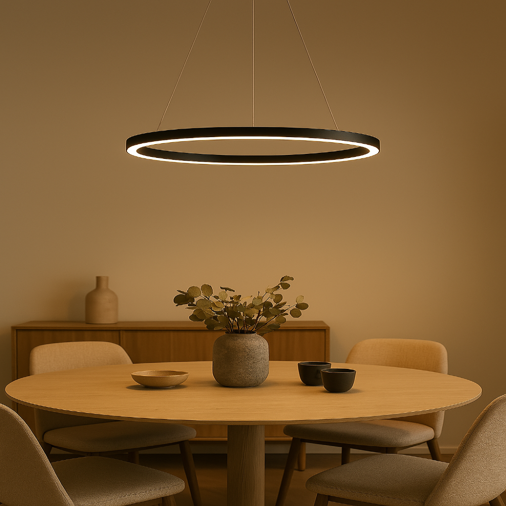 Modern Dimmable LED Ring Pendant Light – Stylish and Energy Efficient for Home and Office 6
