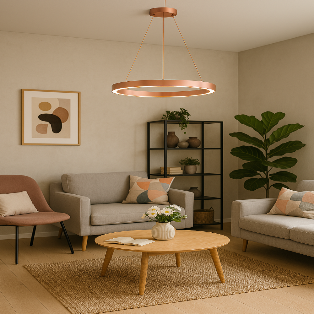Modern Dimmable LED Ring Pendant Light – Stylish and Energy Efficient for Home and Office 7