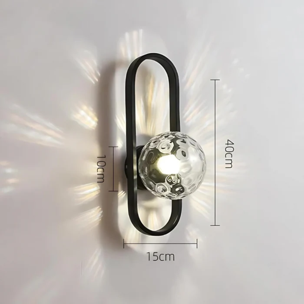 Modern LED Wall Light with Frosted Glass Shade – Up & Down Lighting with Touch Switch 10