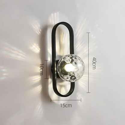 Modern LED Wall Light with Frosted Glass Shade – Up & Down Lighting with Touch Switch 10