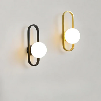 Modern LED Wall Light with Frosted Glass Shade – Up & Down Lighting with Touch Switch 2