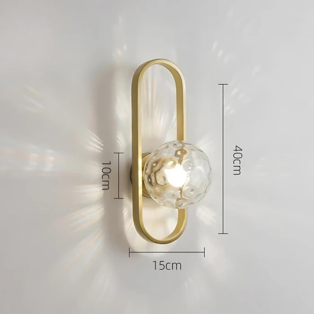 Modern LED Wall Light with Frosted Glass Shade – Up & Down Lighting with Touch Switch 4