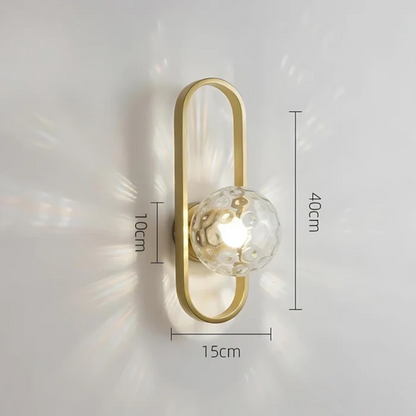 Modern LED Wall Light with Frosted Glass Shade – Up & Down Lighting with Touch Switch 4