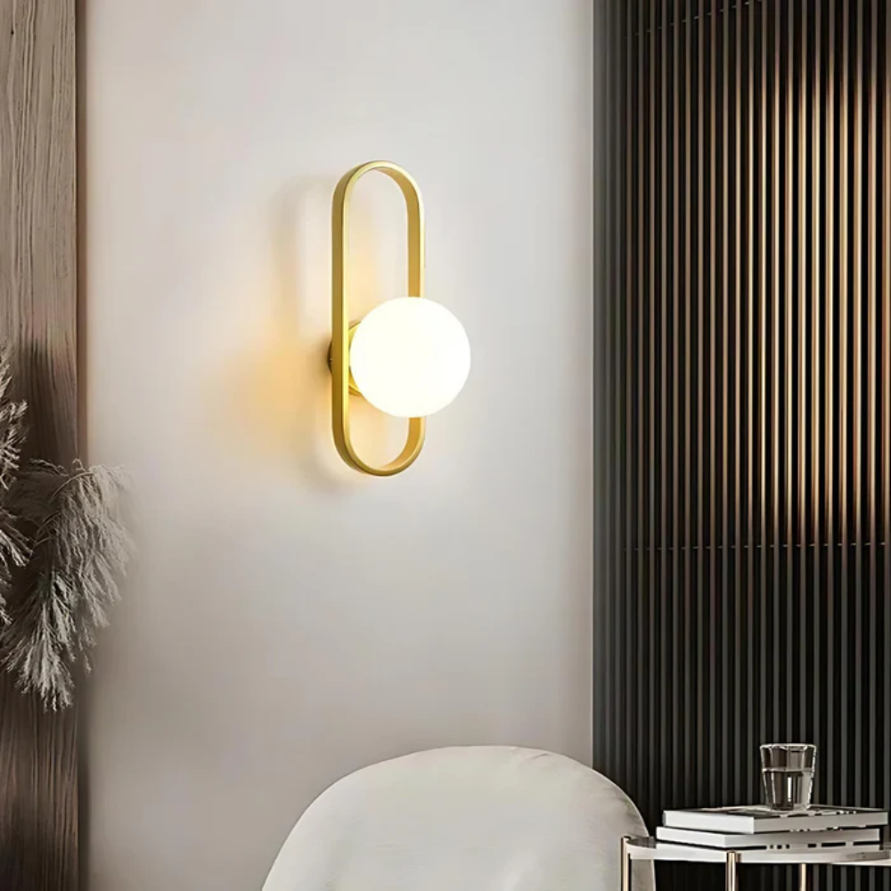 Modern LED Wall Light with Frosted Glass Shade – Up & Down Lighting with Touch Switch 7