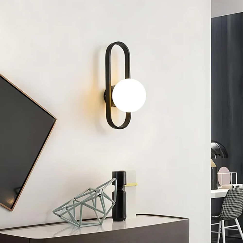 Modern LED Wall Light with Frosted Glass Shade – Up & Down Lighting with Touch Switch 8