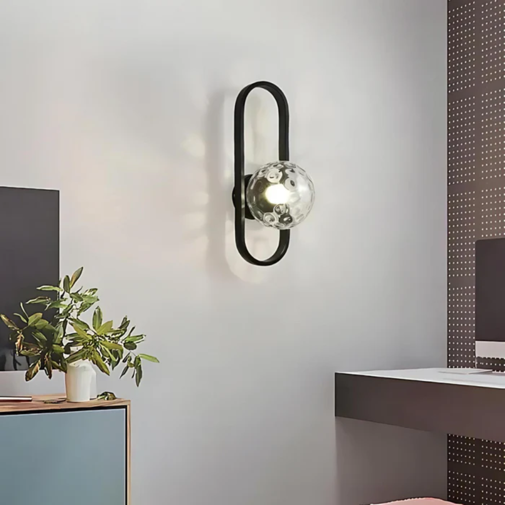 Modern LED Wall Light with Frosted Glass Shade – Up & Down Lighting with Touch Switch 9
