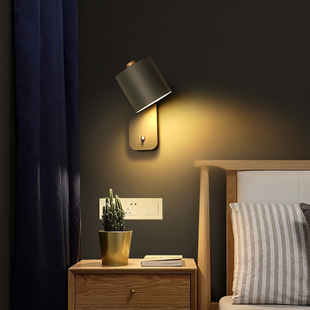 Modern LED Wall Lamp with Built-in Switch – Stylish Indoor Lighting for Home Decor 8