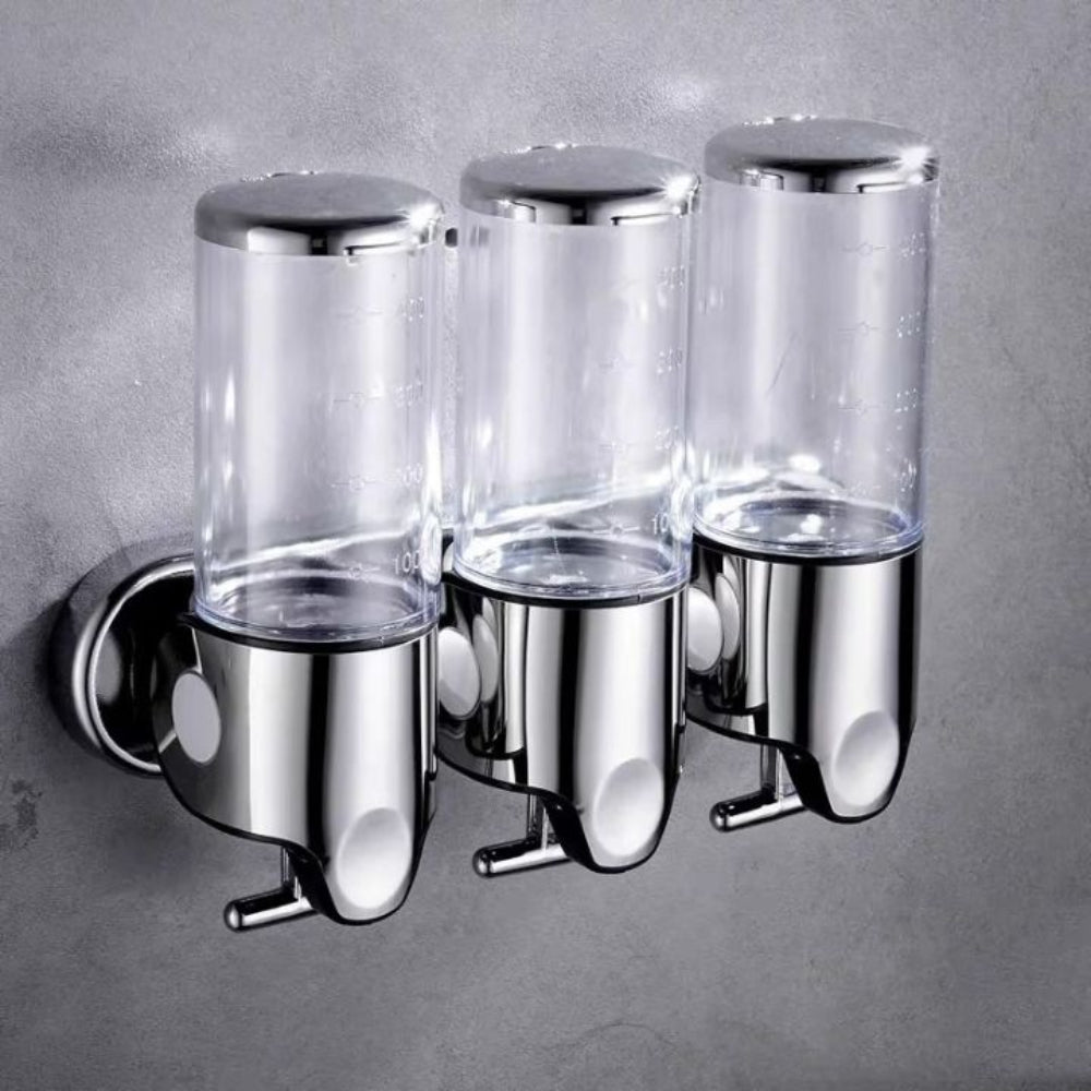 Modern Wall-Mounted Soap Dispenser – Elegant Stainless Steel Design for Bathroom 12