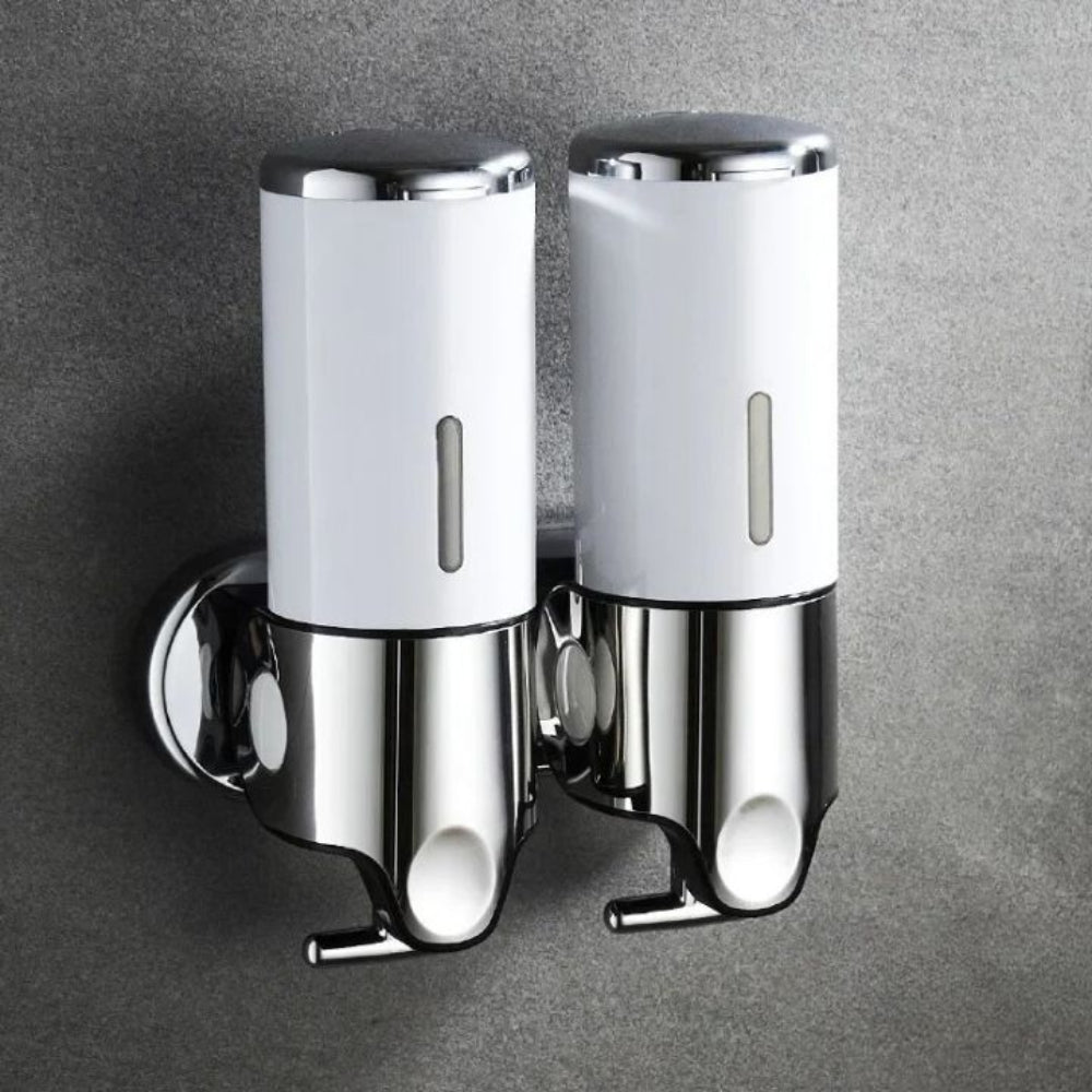 Modern Wall-Mounted Soap Dispenser – Elegant Stainless Steel Design for Bathroom 20