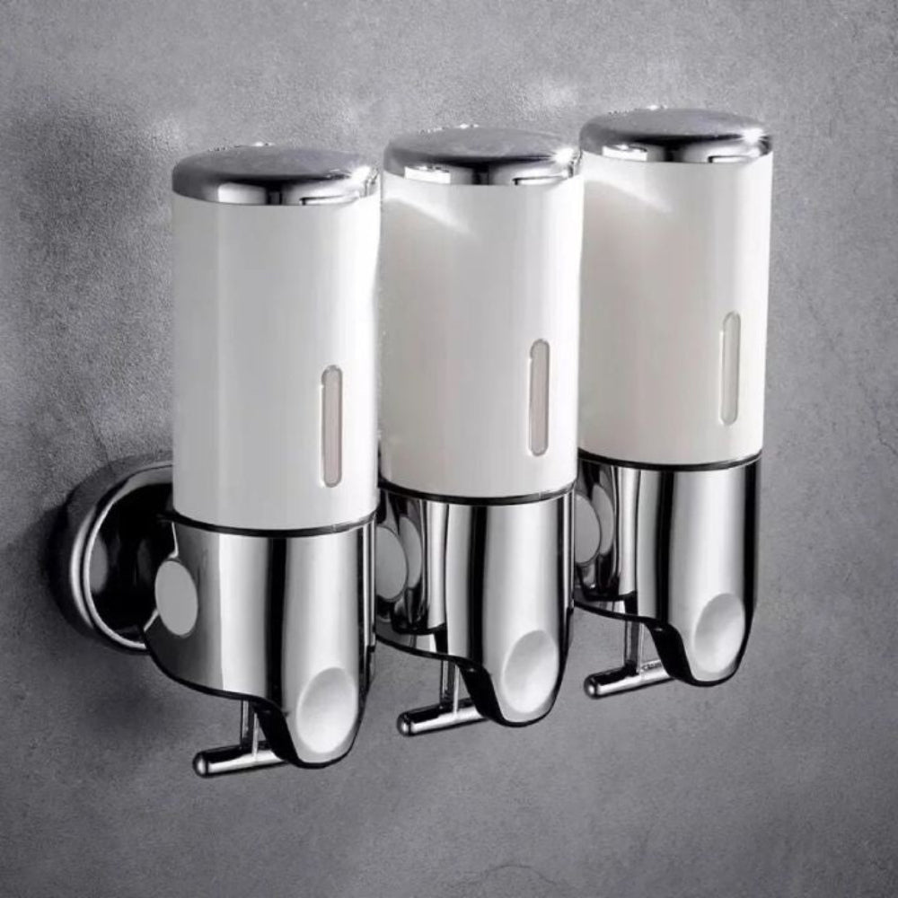 Modern Wall-Mounted Soap Dispenser – Elegant Stainless Steel Design for Bathroom 21