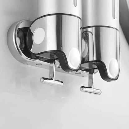 Modern Wall-Mounted Soap Dispenser – Elegant Stainless Steel Design for Bathroom 5