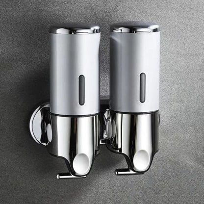 Modern Wall-Mounted Soap Dispenser – Elegant Stainless Steel Design for Bathroom 9