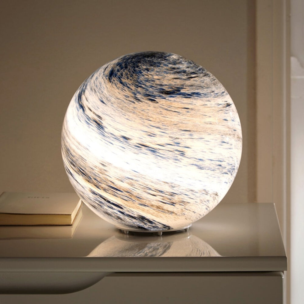 Elegant Glass Moon Lamp with 16 LED Colors – USB Powered Decorative Lighting for Home and Meditation 1
