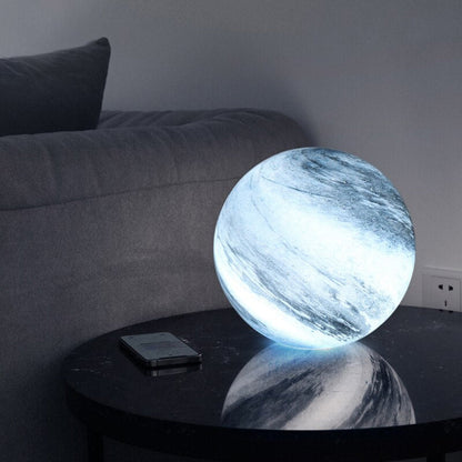 Elegant Glass Moon Lamp with 16 LED Colors – USB Powered Decorative Lighting for Home and Meditation 5
