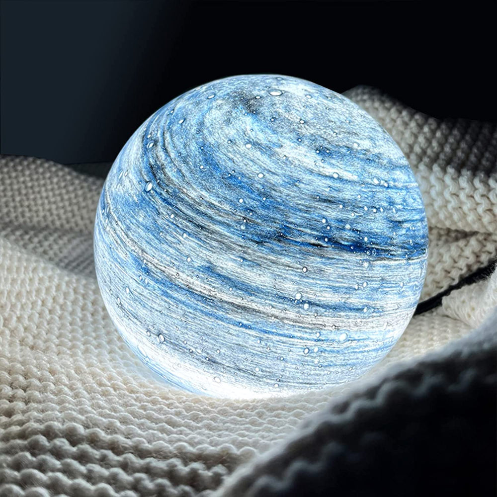 Elegant Glass Moon Lamp with 16 LED Colors – USB Powered Decorative Lighting for Home and Meditation 8