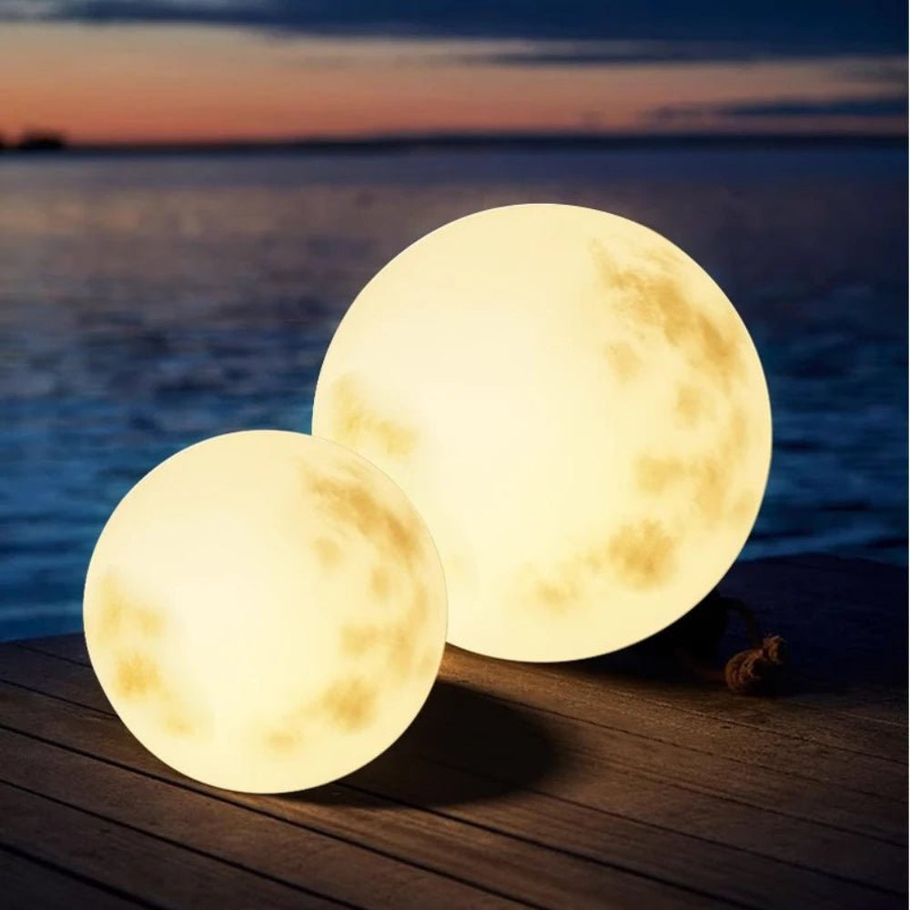 Solar Garden Moon Lamp – Eco-Friendly Outdoor Lighting with Warm Glow 5