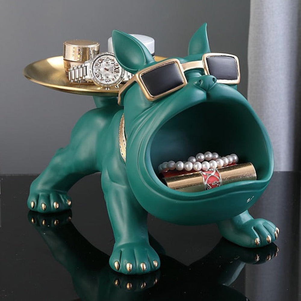 Bulldog Resin Tray for Keys and Snacks – Stylish and Functional Home Decor 7