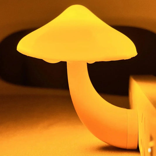 LED Mushroom Night Light with Automatic Sensor – Compact and Portable Home Decor 1