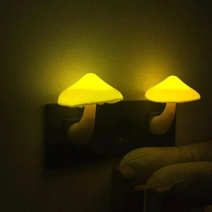 LED Mushroom Night Light with Automatic Sensor – Compact and Portable Home Decor 3