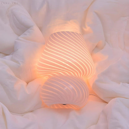 Retro Glass Mushroom Lamp for Cozy Ambient Lighting – Vintage Design for Tables and Nightstands 4