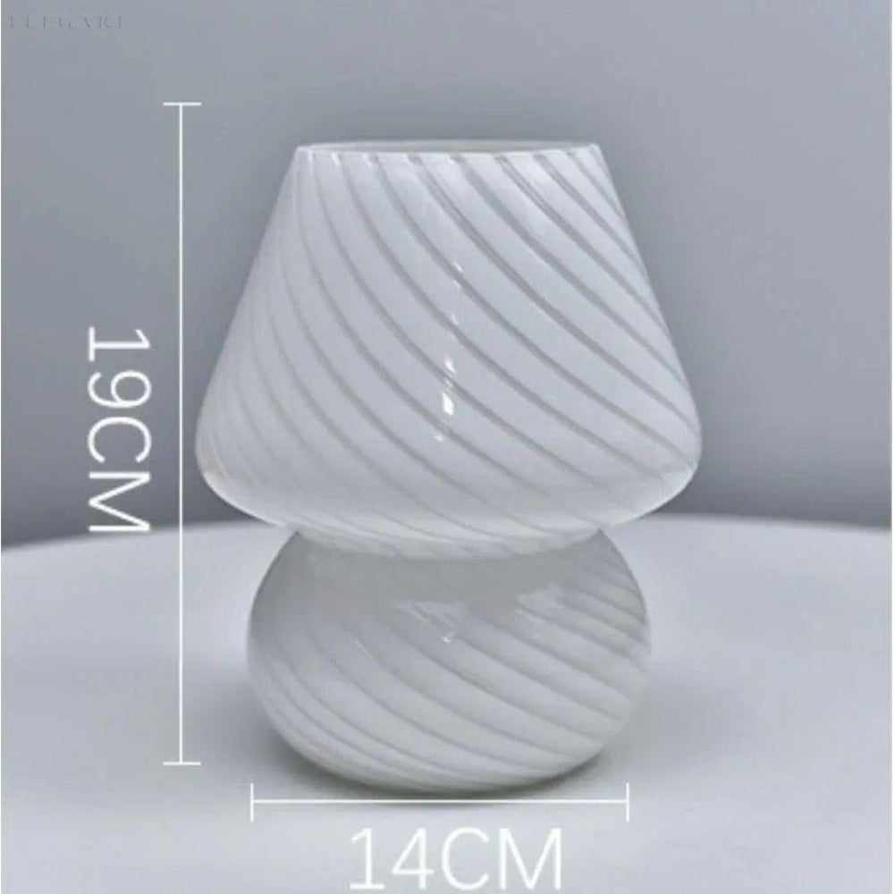 Retro Glass Mushroom Lamp for Cozy Ambient Lighting – Vintage Design for Tables and Nightstands 6