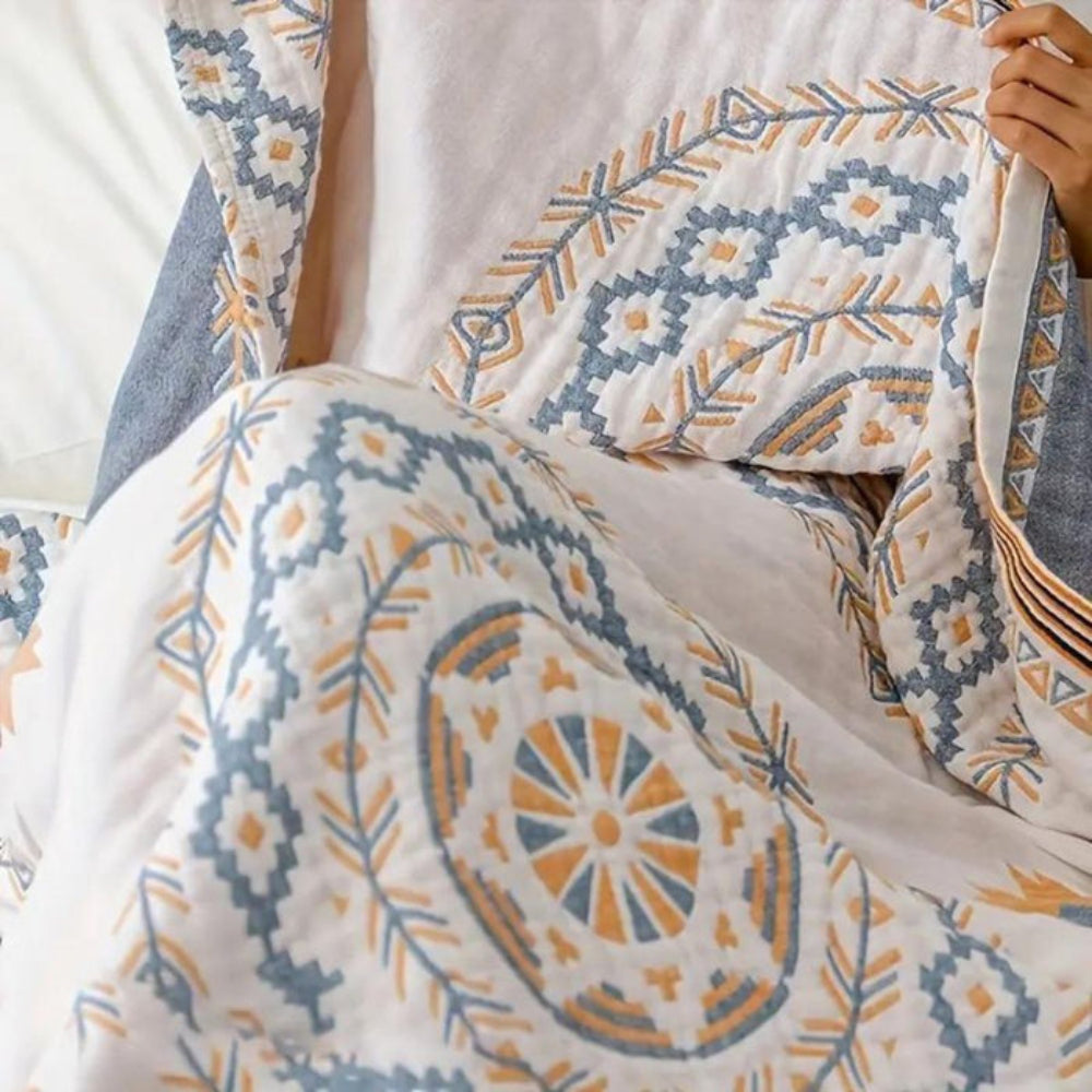 Lightweight Cotton Mandala Throw Blanket – Boho Style Decorative Blanket for Home and Outdoor Use 4