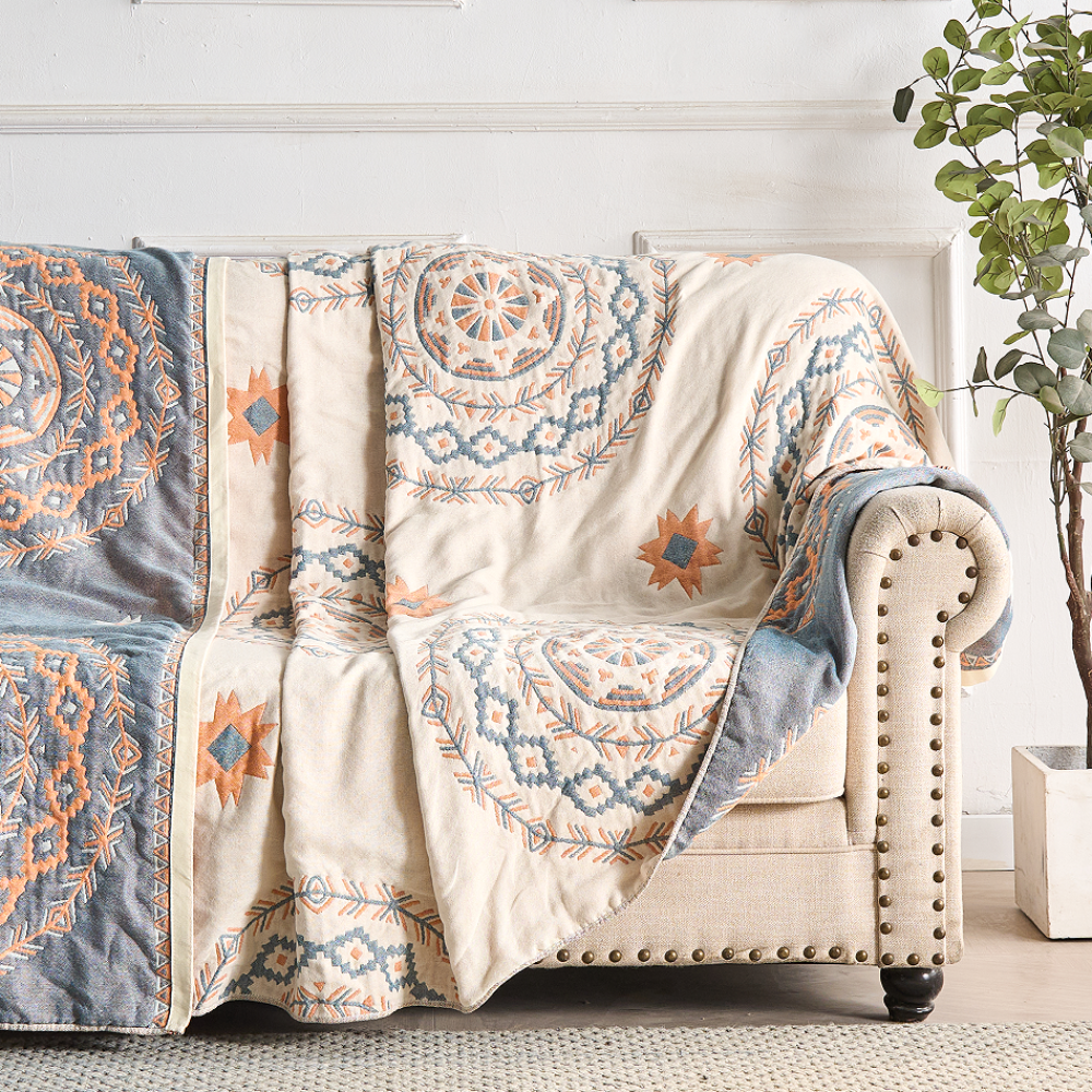 Lightweight Cotton Mandala Throw Blanket – Boho Style Decorative Blanket for Home and Outdoor Use 6